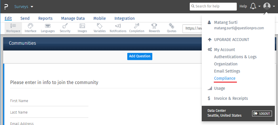 Survey Software Help Image